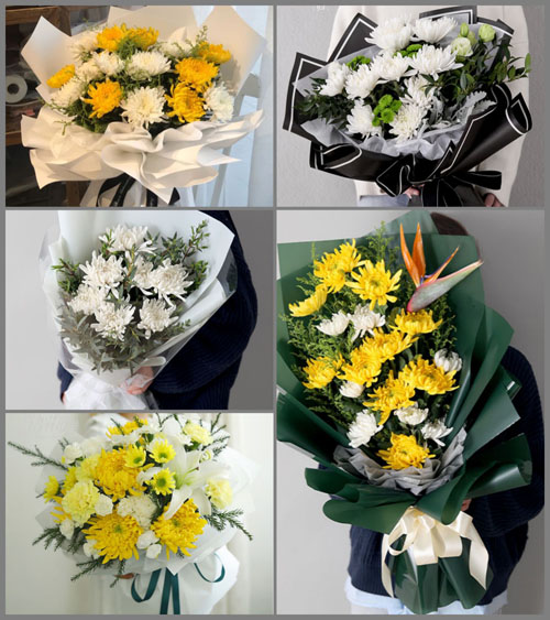贵州铜仁市沿河县黑水乡白事花束代送